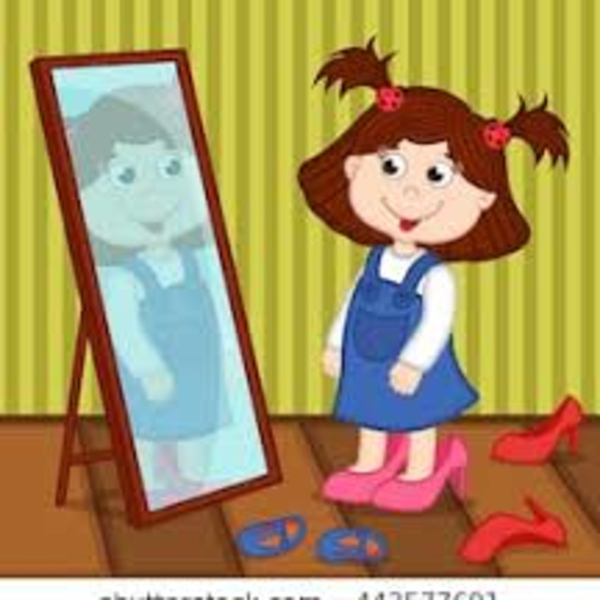Mirror! Mirror! on the Wall–a Kids Poem - LetterPile, image size:1200x1200