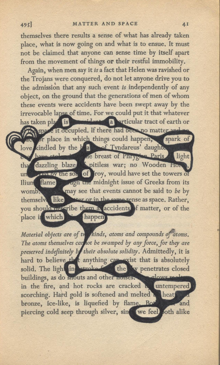 Visual and Found Poetry - LetterPile, image size:900x1490